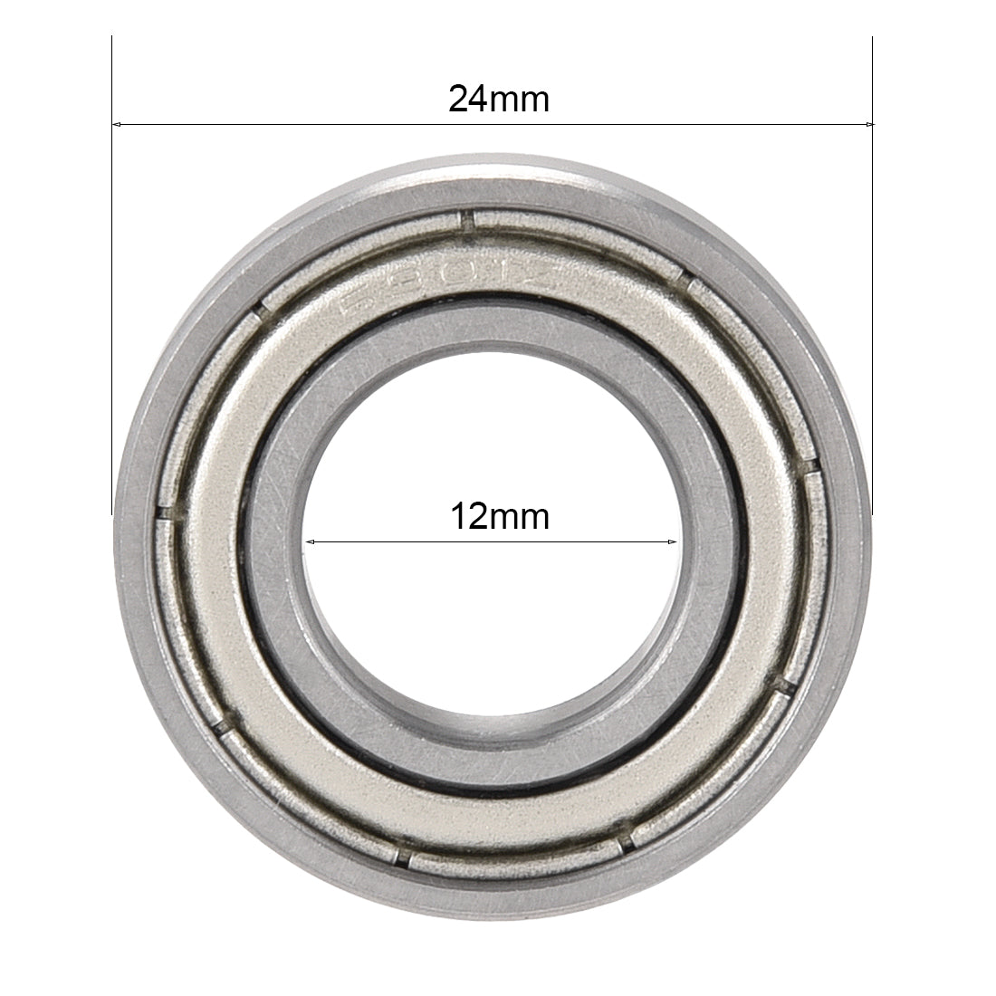 uxcell Uxcell Deep Groove Ball Bearings Metric Single Shielded Chrome Steel ABEC1 Z2