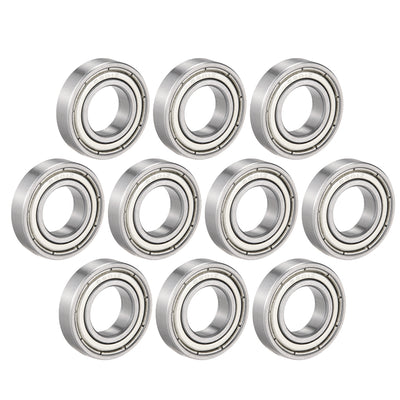 Harfington Uxcell Deep Groove Ball Bearings Metric Single Shielded Chrome Steel ABEC1 Z2