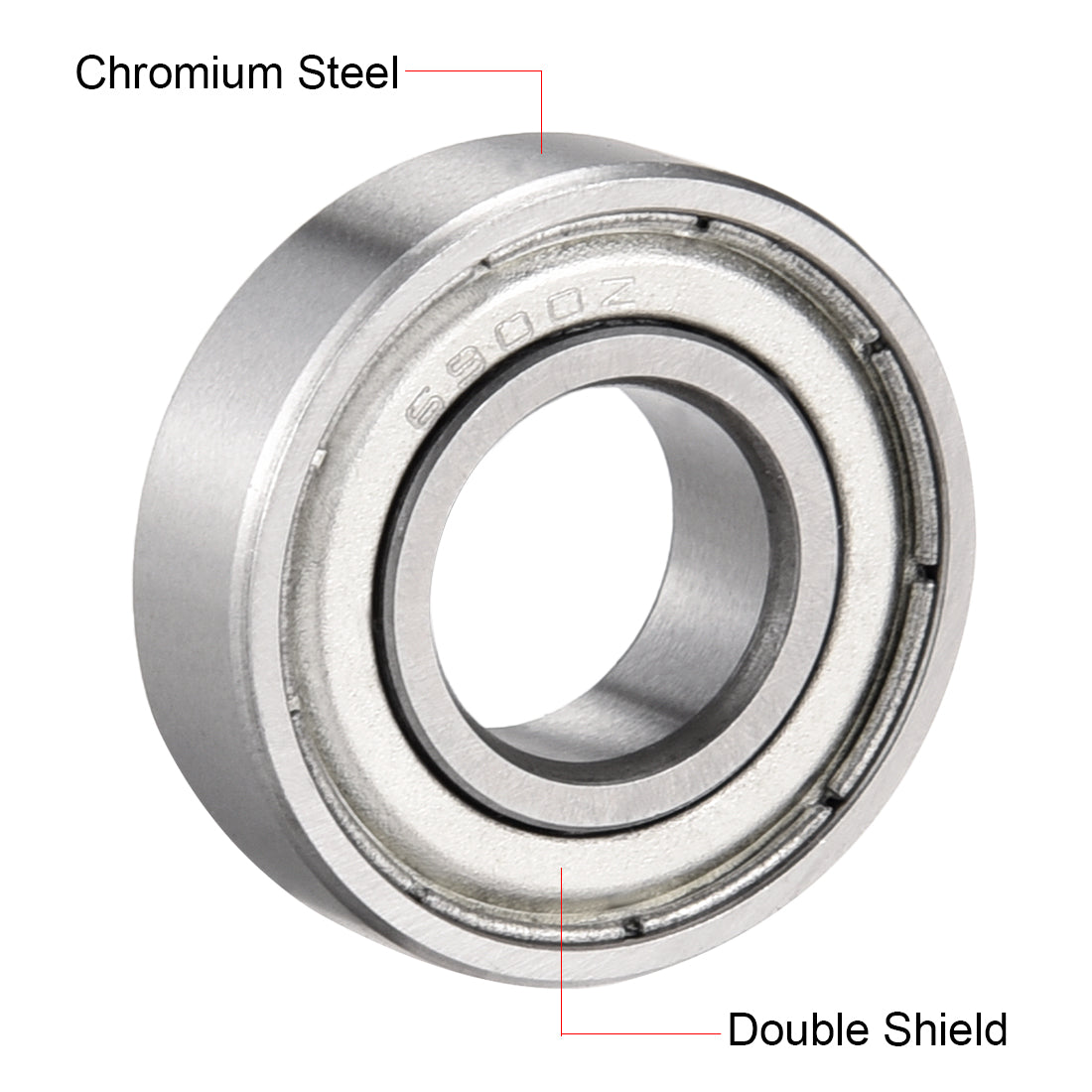 uxcell Uxcell Deep Groove Ball Bearings Metric Double Shield Chrome Steel Roller P0 Z2