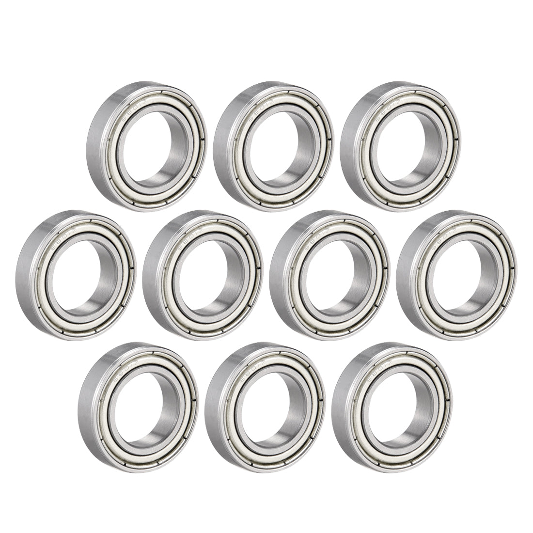 uxcell Uxcell Deep Groove Ball Bearing Thin Section Single Shielded Chrome Steel