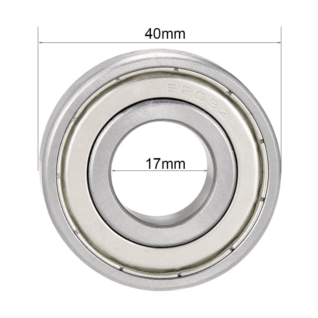 uxcell Uxcell Deep Groove Ball Bearings Metric Single Shielded Chrome Steel P0 Z2