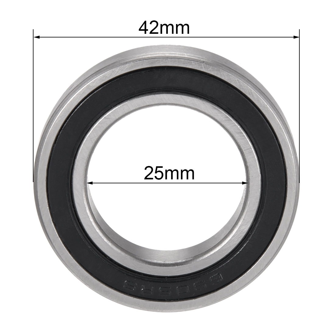 uxcell Uxcell Deep Groove Ball Bearings Metric Double Sealed Chrome Steel ABEC1 Z2 Level