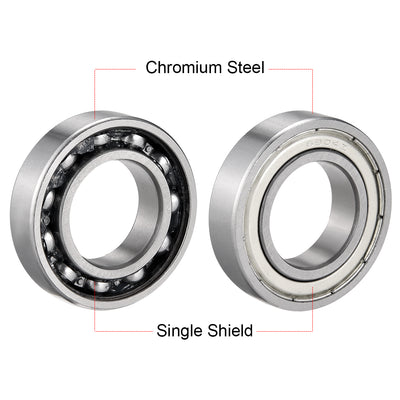 Harfington Uxcell Deep Groove Ball Bearings Inch Double Shielded Chrome Steel ABEC1 Z2