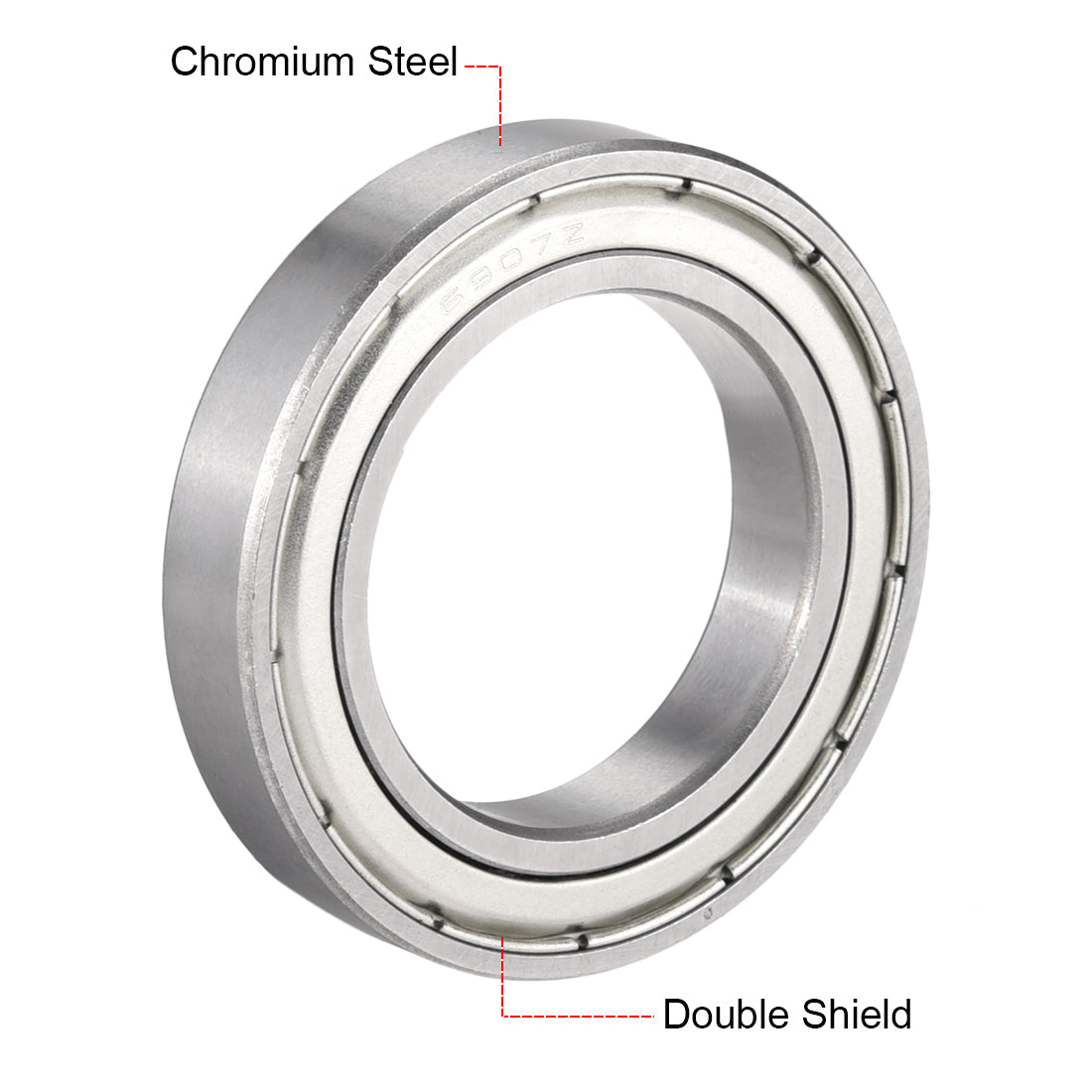 uxcell Uxcell Deep Groove Ball Bearings  Metric Double Shielded Chrome Steel ABEC1 Z2