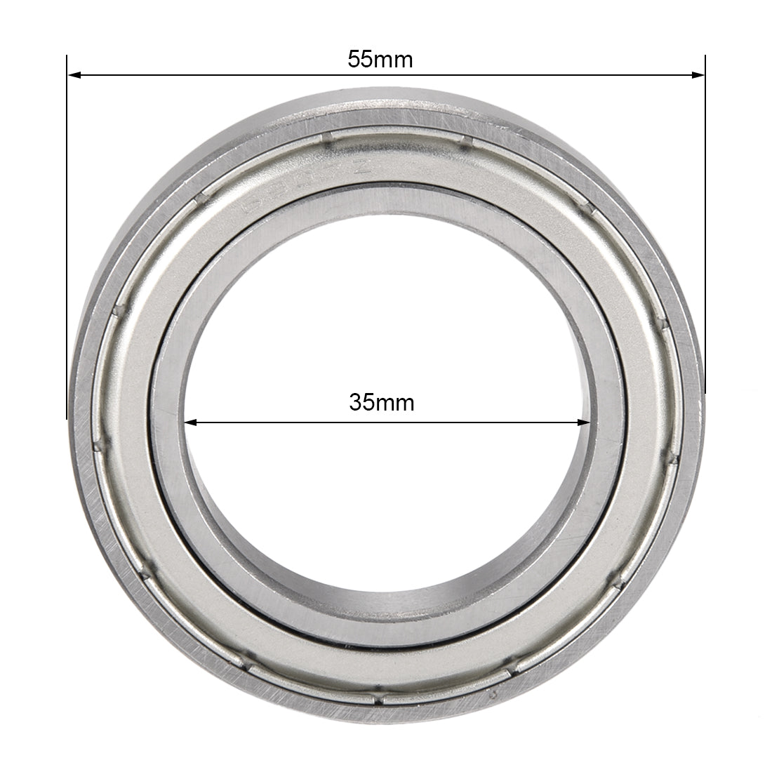 uxcell Uxcell Deep Groove Ball Bearings  Metric Double Shielded Chrome Steel ABEC1 Z2