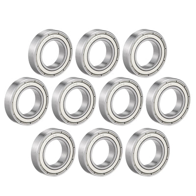 Harfington Uxcell Deep Groove Ball Bearings Metric Single Shielded Chrome Steel ABEC1 Z2