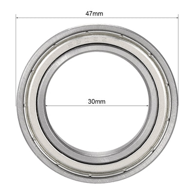 Harfington Uxcell Deep Groove Ball Bearings Inch Double Shielded Chrome Steel ABEC1 Z2