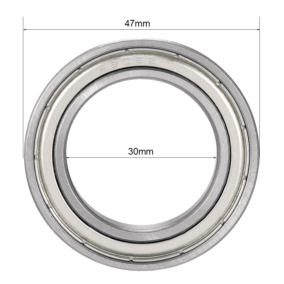 uxcell Uxcell Deep Groove Ball Bearings Metric Single Shielded Chrome Steel P0 Z2