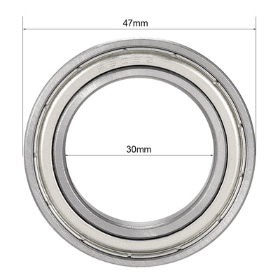 Harfington Uxcell Deep Groove Ball Bearings Metric Single Shielded Chrome Steel P0 Z2