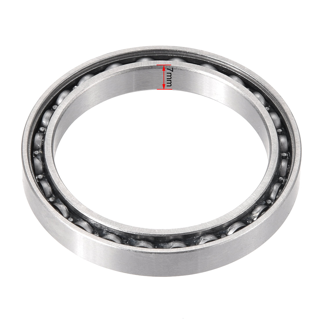 uxcell Uxcell Deep Groove Ball Bearings Thin Section Single Shielded Chrome Steel