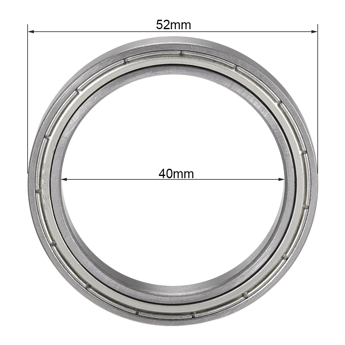 uxcell Uxcell Deep Groove Ball Bearings Thin Section Single Shielded Chrome Steel