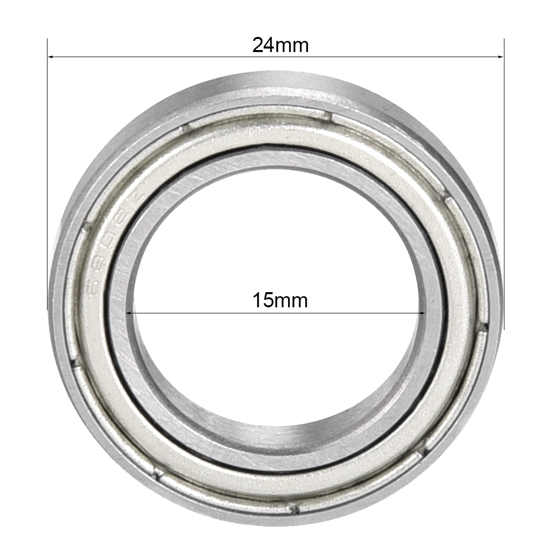 uxcell Uxcell Deep Groove Ball Bearing Thin Section Single Shielded Chrome Steel