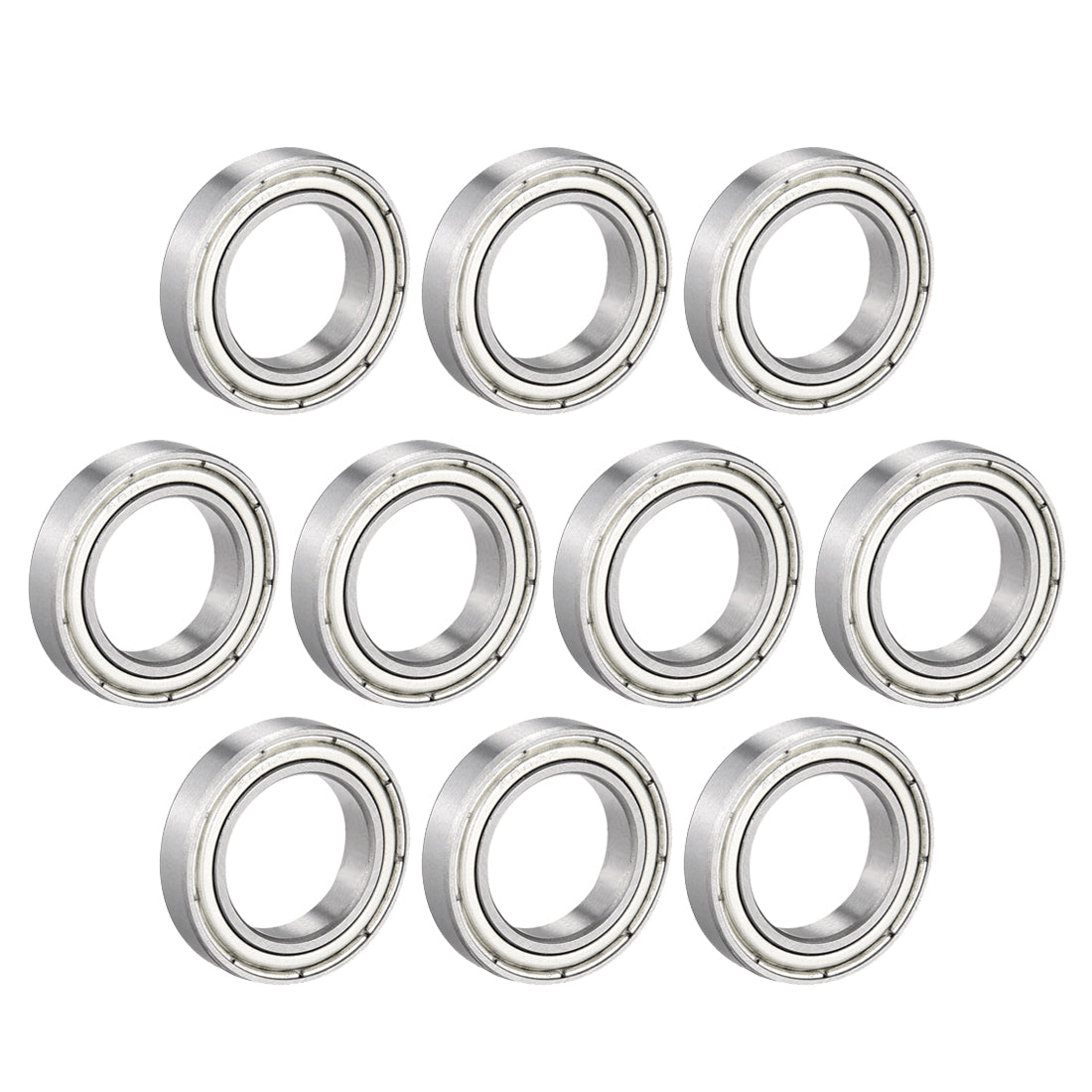 uxcell Uxcell Deep Groove Ball Bearing Thin Section Single Shielded Chrome Steel