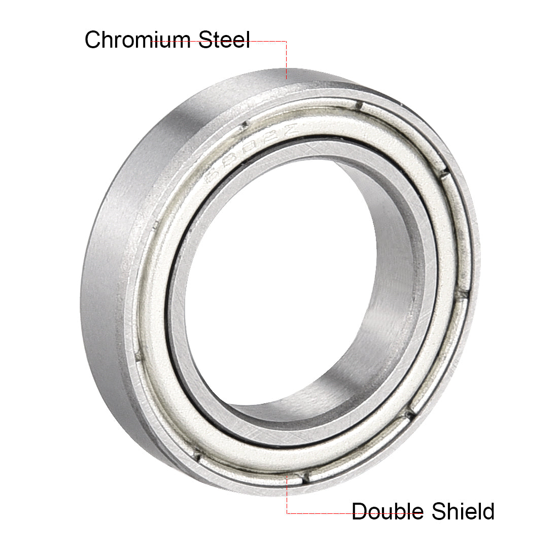 uxcell Uxcell Deep Groove Ball Bearings Thin Section Double Shielded Chrome Steel ABEC1