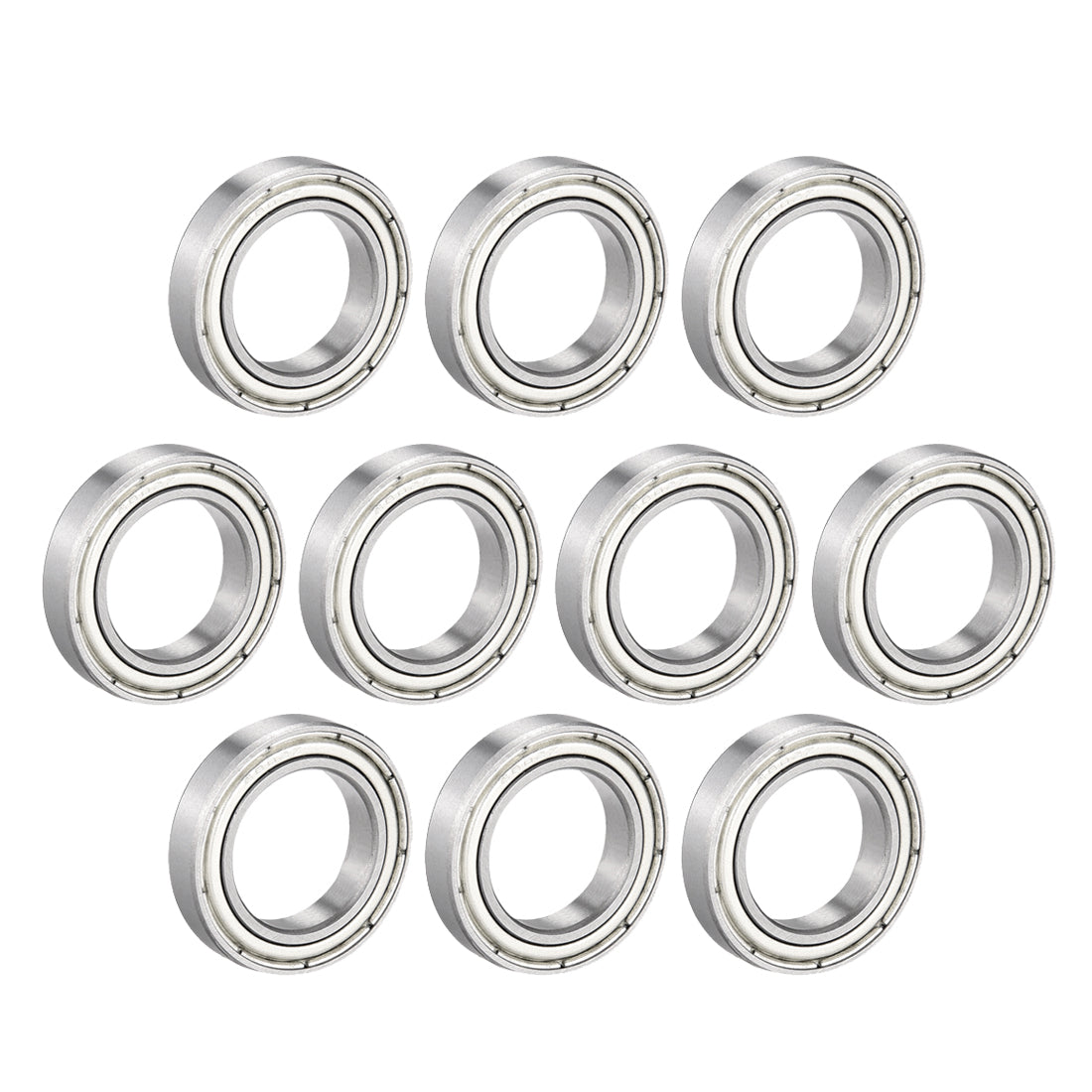 uxcell Uxcell Deep Groove Ball Bearings Thin Section Double Shielded Chrome Steel ABEC1