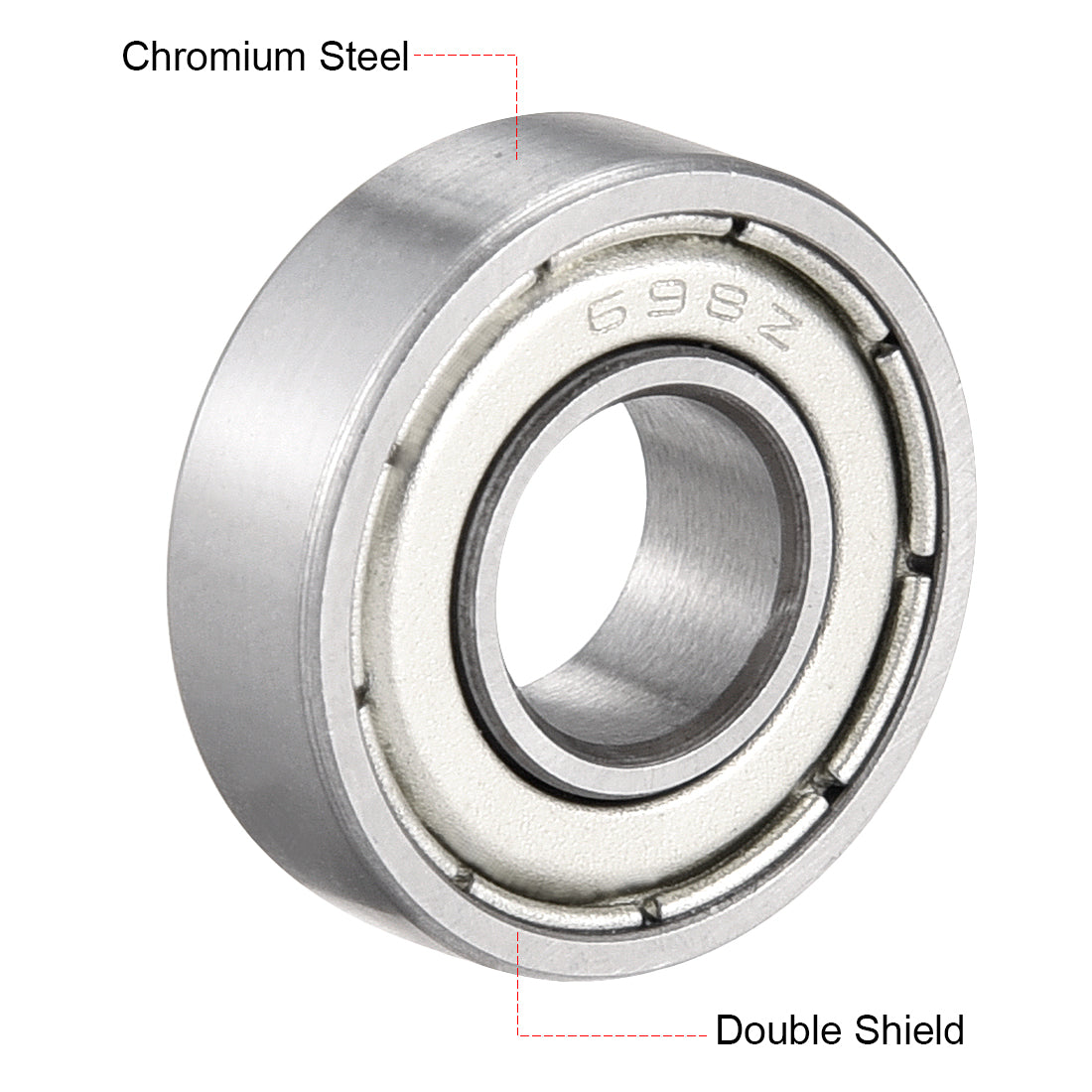 uxcell Uxcell Deep Groove Ball Bearings Metric Double Shield Chrome Steel Roller P0 Z2