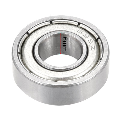 Harfington Uxcell Deep Groove Ball Bearings Metric Double Shield Chrome Steel Roller P0 Z2