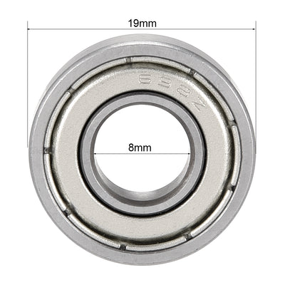 Harfington Uxcell Deep Groove Ball Bearings Metric Double Shield Chrome Steel Roller P0 Z2