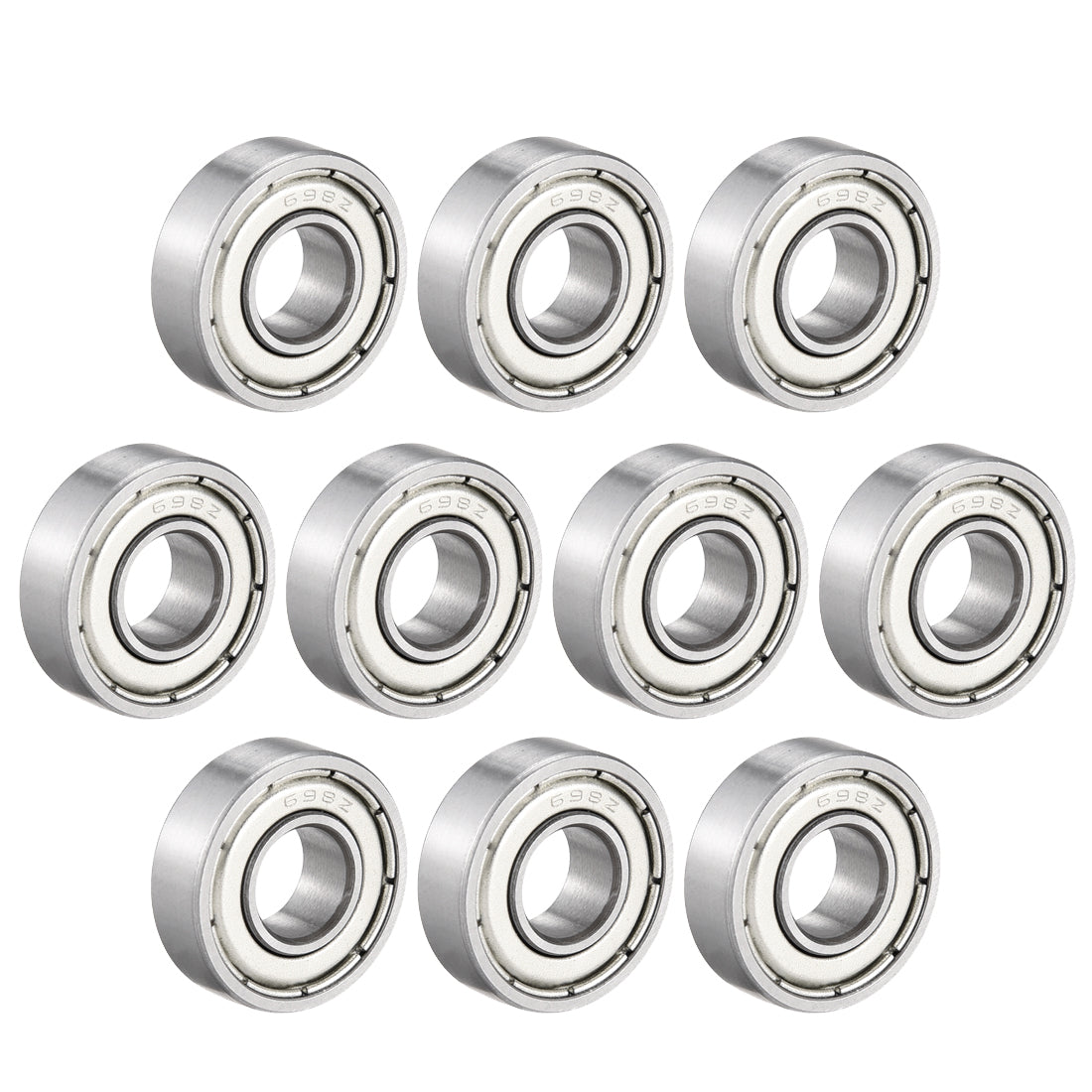 uxcell Uxcell Deep Groove Ball Bearings Metric Double Shield Chrome Steel Roller P0 Z2