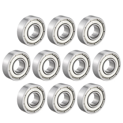 Harfington Uxcell Deep Groove Ball Bearings Metric Double Shield Chrome Steel Roller P0 Z2