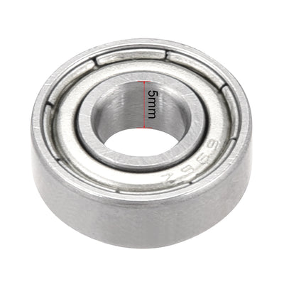 Harfington Uxcell Deep Groove Ball Bearings  Metric Double Shielded Chrome Steel P0 Z2