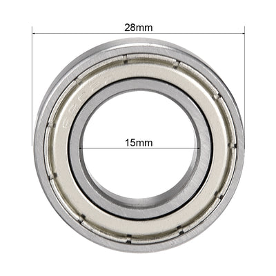 Harfington Uxcell Deep Groove Ball Bearings Inch Double Shielded Chrome Steel ABEC1 Z2 Level