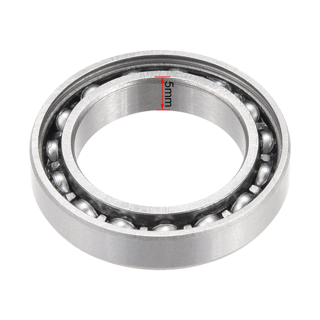 uxcell Uxcell Deep Groove Ball Bearings Thin Section Single Shielded Chrome Steel