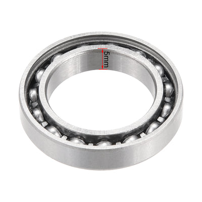 Harfington Uxcell Deep Groove Ball Bearings Thin Section Single Shielded Chrome Steel