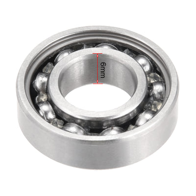 Harfington Uxcell Deep Groove Ball Bearings Metric Single Sealed Chrome Steel ABEC1 Z2