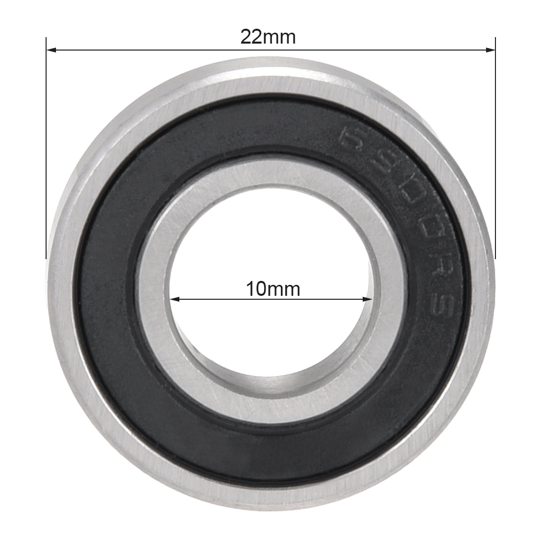 uxcell Uxcell Deep Groove Ball Bearings Metric Single Sealed Chrome Steel ABEC1 Z2