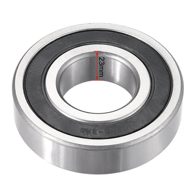 Harfington Uxcell Deep Groove Ball Bearings Metric Double Sealed Chrome Steel ABEC1 Z2 Level