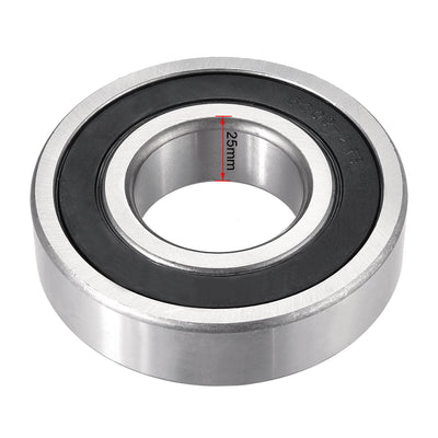 Harfington Uxcell Deep Groove Ball Bearings Metric Double Sealed Chrome Steel ABEC1 Z2 Level