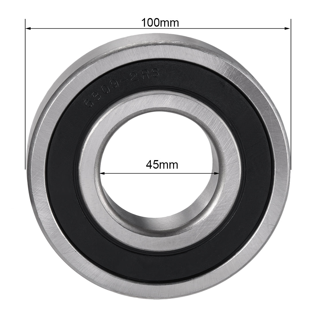 uxcell Uxcell Deep Groove Ball Bearings Metric Double Sealed Chrome Steel ABEC1 Z2 Level