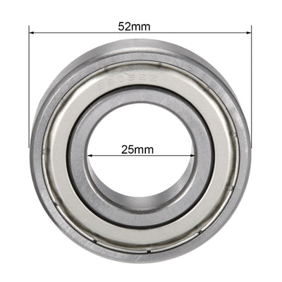 Harfington Uxcell Deep Groove Ball Bearings Inch Double Shielded Chrome Steel ABEC1 Z2