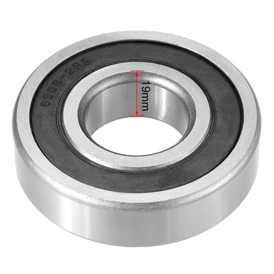 Harfington Uxcell Deep Groove Ball Bearings Metric Double Sealed Chrome Steel ABEC1 Z2 Level