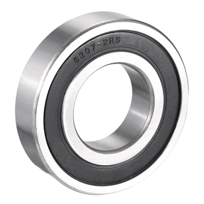 Harfington Uxcell Deep Groove Ball Bearings Metric Double Sealed Chrome Steel ABEC1 Z2 Level