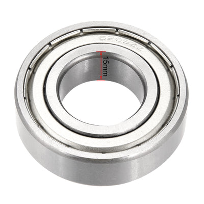 Harfington Uxcell Deep Groove Ball Bearings Double Shielded Chrome Steel