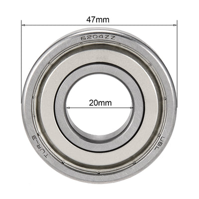 Harfington Uxcell Deep Groove Ball Bearings Inch Double Shielded Chrome Steel ABEC1 Z2