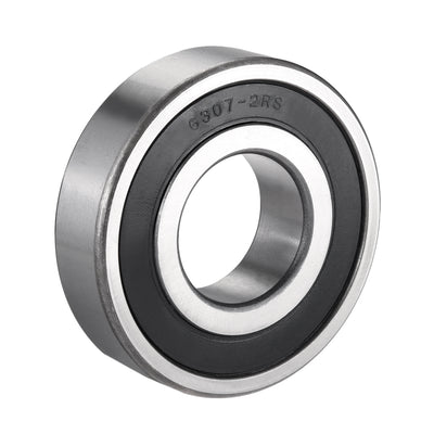 Harfington Uxcell Deep Groove Ball Bearings Metric Double Sealed Chrome Steel ABEC1 Z2 Level