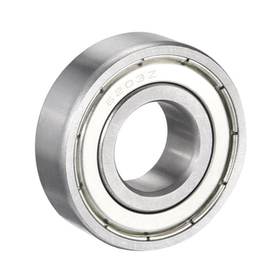 Harfington Uxcell Deep Groove Ball Bearings  Metric Double Shielded Chrome Steel ABEC1 Z2