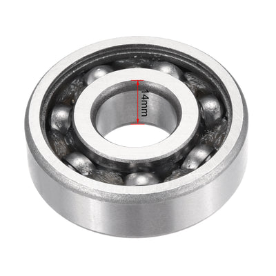 Harfington Uxcell Deep Groove Ball Bearings Metric Single Sealed Chrome Steel ABEC1 Z2