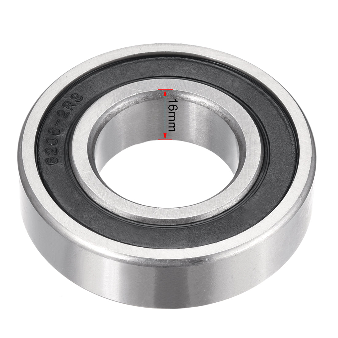 uxcell Uxcell Deep Groove Ball Bearings Metric Double Sealed Chrome Steel ABEC1 Z2 Level