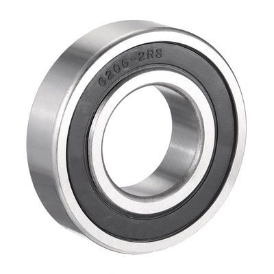 Harfington Uxcell Deep Groove Ball Bearings Metric Double Sealed Chrome Steel ABEC1 Z2 Level