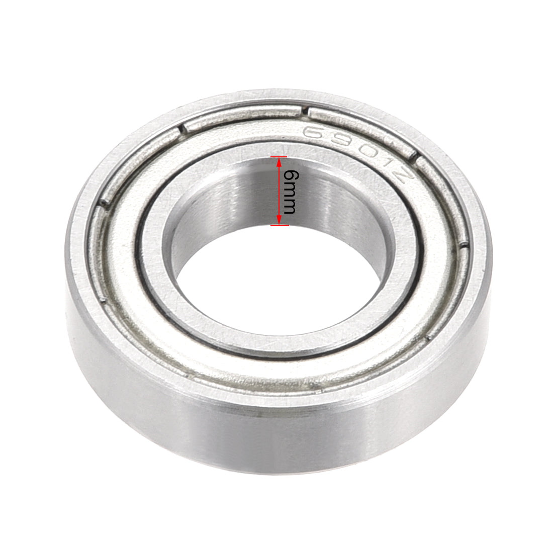 uxcell Uxcell Deep Groove Ball Bearings  Metric Double Shielded Chrome Steel ABEC1 Z2