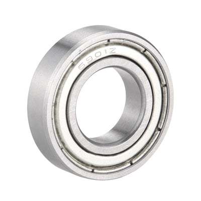 Harfington Uxcell Deep Groove Ball Bearings  Metric Double Shielded Chrome Steel ABEC1 Z2