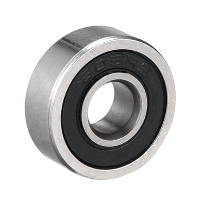 Harfington Uxcell Deep Groove Ball Bearings Metric Single Sealed Chrome Steel ABEC1 Z2