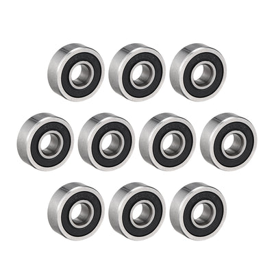 Harfington Uxcell Deep Groove Ball Bearings Metric Single Sealed Chrome Steel P0 Z2 Level