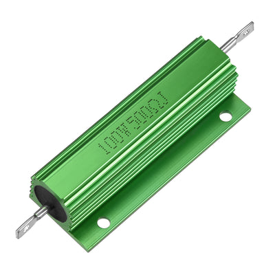 uxcell Uxcell Aluminum Case Resistor 100W 500 Ohm Wirewound Green for LED Replacement Converter 100W 500RJ