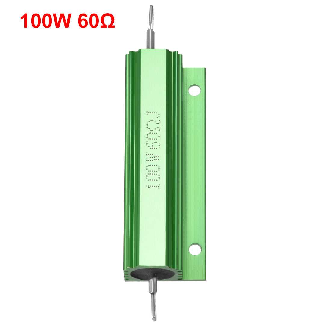 uxcell Uxcell Aluminum Case Resistor 100W 60 Ohm Wirewound Green for LED Replacement Converter