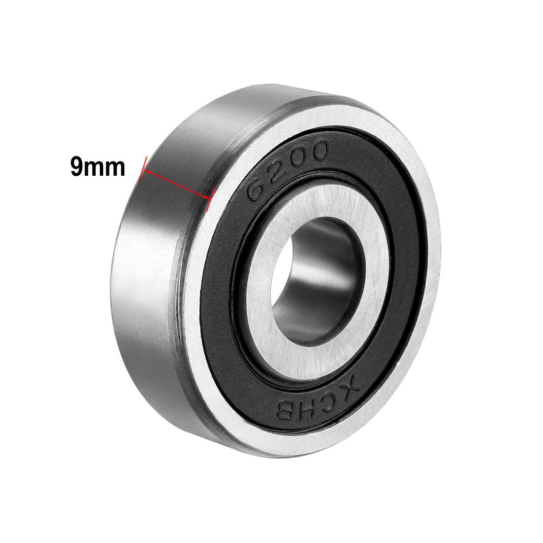 uxcell Uxcell Deep Groove Ball Bearings Metric Single Sealed Chrome Steel ABEC1 Z2